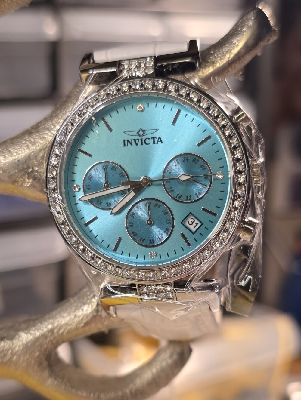 Invicta Celestial Lady - Crystal Accent Chronograph / NWT - Picture 3 of 5